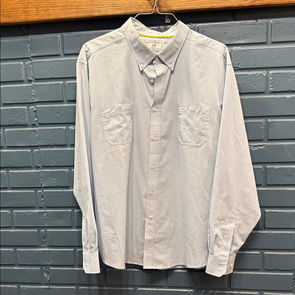 Southern Tide Light Blue Button-Down Men's performance Shirt